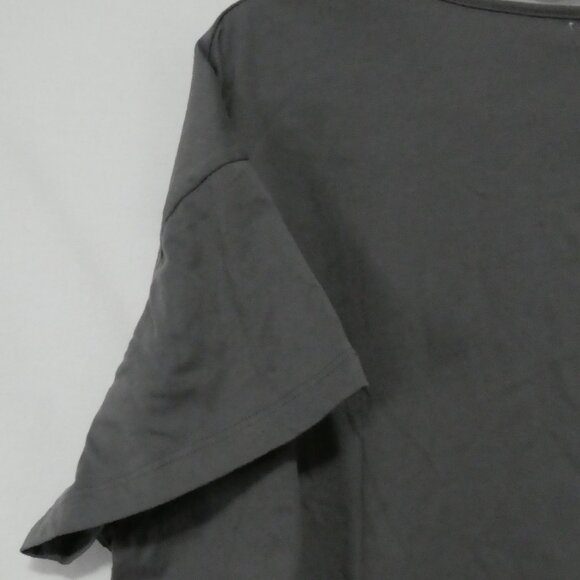 ENJOYNIGHT | P2P 22 inches | Classic Grey V-Neck T-Shirt | Relaxed Fit - Picture 8 of 15